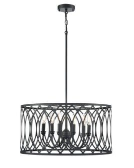 Arelyn 23'' Wide 6-Light Pendant - Matte Black (670|42106-MB)
