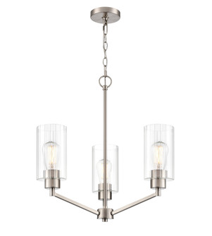 Beverlly 21'' Wide 3-Light Chandelier - Brushed Nickel (670|9513-BN)