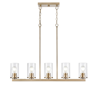 Verlana 35'' Wide 5-Light Island - Modern Gold (670|2725-MG)
