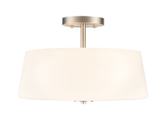 Laphia 15.75'' Wide 3-Light Semi Flush - Brushed Nickel (670|214103-BN)