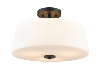 Laphia 15.75'' Wide 3-Light Semi Flush - Matte Black (670|214103-MB)