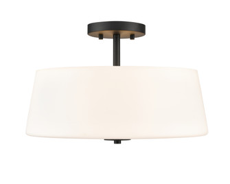 Laphia 15.75'' Wide 3-Light Semi Flush - Matte Black (670|214103-MB)