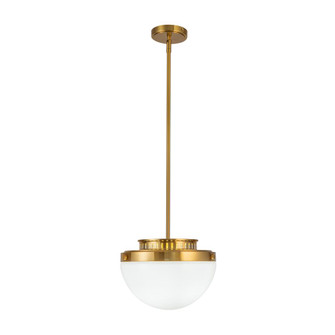 Dahlia 1 Light Pendant 12'', Brushed Brass (12|AC12010BR)