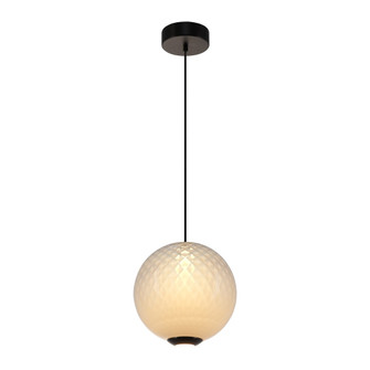 Celeste Integrated LED Pendant 12'', White with Diamond Glassware (12|AC6940WH)