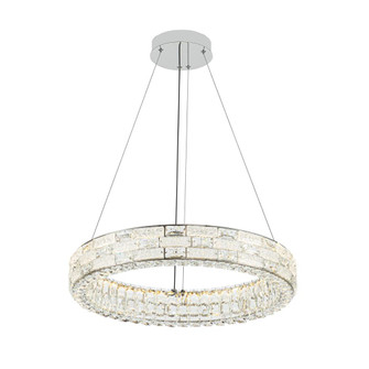 Elegance Integrated LED Chandelier 24'', Chrome with Crystal Glassware (12|AC6921PN)