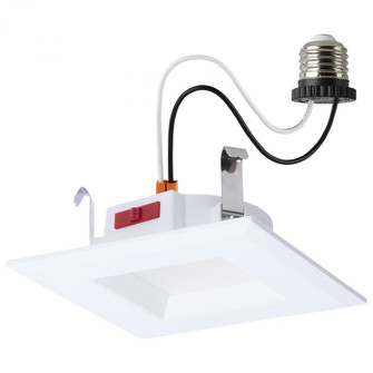 6 Watt LED Downlight Retrofit; 4 Inch; CCT Selectable; Square; White Finish (27|S12601)