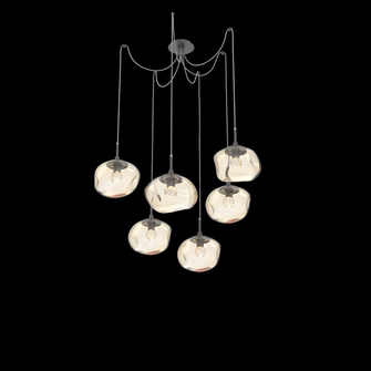 Nova Round 6pc Swag Multi-Pendant (LED) (1289|SCB0068-06-GP-FA-C01-L1)