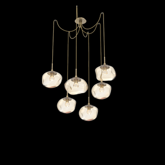 Nova Round 6pc Swag Multi-Pendant (LED) (1289|SCB0068-06-GB-FA-C01-L1)