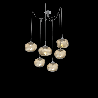 Nova Round 6pc Swag Multi-Pendant (LED) (1289|SCB0068-06-CS-GB-C01-L1)