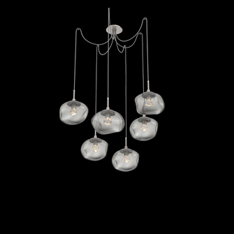 Nova Round 6pc Swag Multi-Pendant (LED) (1289|SCB0068-06-BS-FS-C01-L3)