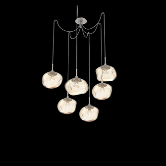 Nova Round 6pc Swag Multi-Pendant (LED) (1289|SCB0068-06-BS-FA-C01-L1)