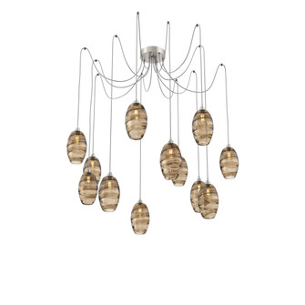 Ellisse Round 12pc Swag Multi-Pendant (1289|SCB0035-12-BS-OB-C01-E2)
