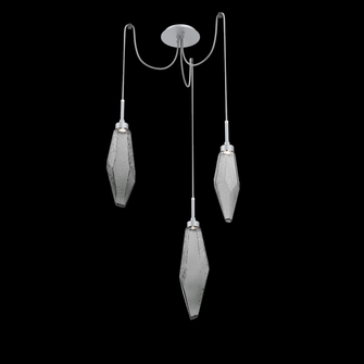 Rock Crystal Round 3pc Swag Multi-Pendant (1289|SCB0050-03-CS-CS-C01-L3)