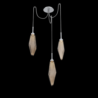 Rock Crystal Round 3pc Swag Multi-Pendant (1289|SCB0050-03-CS-CB-C01-L3)