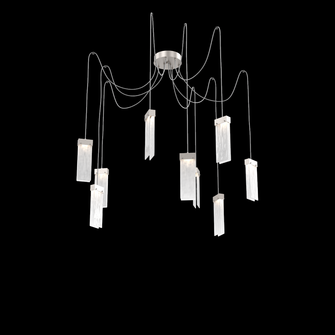 Parallel Round 9pc Swag Multi-Pendant (1289|SCB0042-09-BS-CG-C01-L3)