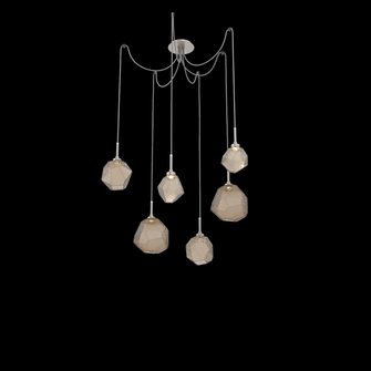 Gem Round 6pc Swag Multi-Pendant (1289|SCB0039-06-BS-B-C01-L3)
