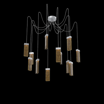 Parallel Round 12pc Swag Multi-Pendant (1289|SCB0042-12-CS-BG-C01-L1)
