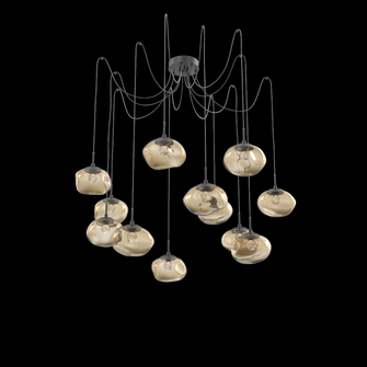 Nova Round 12pc Swag Multi-Pendant (LED) (1289|SCB0068-12-MB-FB-C01-L1)
