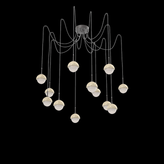 Cabochon Round 12pc Swag Multi-Pendant (1289|SCB0093-12-GP-WL-C01-L1-TR)