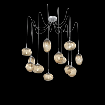 Cosmos Round 12pc Swag Multi-Pendant (LED) (1289|SCB0069-12-CS-GB-C01-L1)