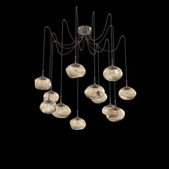 Nova Round 12pc Swag Multi-Pendant (LED) (1289|SCB0068-12-BB-FB-C01-L1)