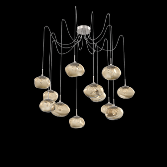 Nova Round 12pc Swag Multi-Pendant (LED) (1289|SCB0068-12-BS-ZB-C01-L3)