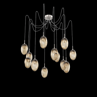 Meteo Round 12pc Swag Multi-Pendant (LED) (1289|SCB0067-12-BS-ZB-C01-L3)