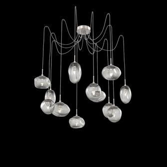 Cosmos Round 12pc Swag Multi-Pendant (LED) (1289|SCB0069-12-BS-GS-C01-L3)