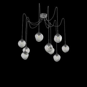 Aster Round 9pc Swag Multi-Pendant (Bulb) (1289|SCB0062-09-GP-S-C01-E2)
