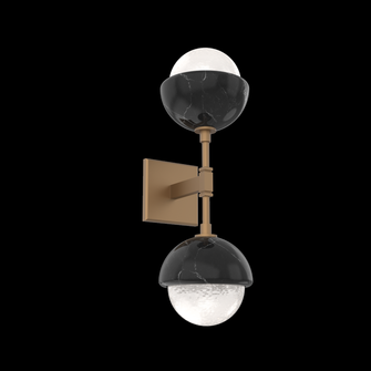 Cabochon Double Sconce (1289|IDB0093-02-NB-WL-L1-BM)