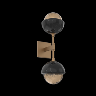 Cabochon Double Sconce (1289|IDB0093-02-NB-S-L1-BM)