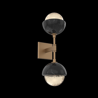 Cabochon Double Sconce (1289|IDB0093-02-NB-A-L3-BM)