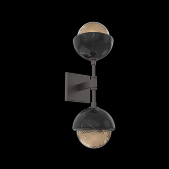 Cabochon Double Sconce (1289|IDB0093-02-GP-B-L1-BM)
