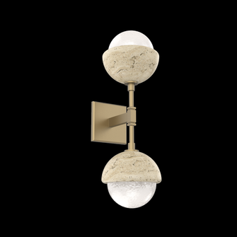 Cabochon Double Sconce (1289|IDB0093-02-GB-WL-L1-TR)