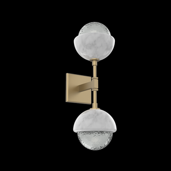 Cabochon Double Sconce (1289|IDB0093-02-GB-S-L1-WM)