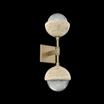 Cabochon Double Sconce (1289|IDB0093-02-GB-S-L1-TR)
