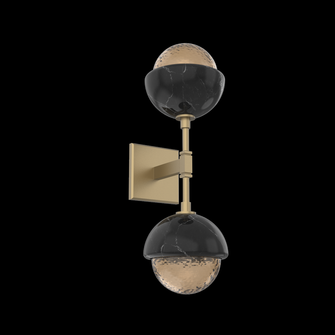 Cabochon Double Sconce (1289|IDB0093-02-GB-B-L3-BM)