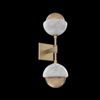 Cabochon Double Sconce (1289|IDB0093-02-GB-B-L1-WM)