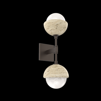 Cabochon Double Sconce (1289|IDB0093-02-FB-WL-L3-TR)