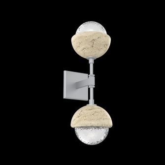 Cabochon Double Sconce (1289|IDB0093-02-CS-C-L3-TR)