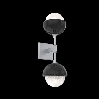 Cabochon Double Sconce (1289|IDB0093-02-CS-WL-L3-BM)