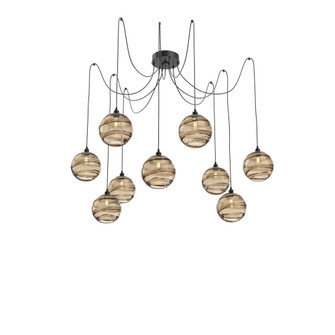 Terra Round 9pc Swag Multi-Pendant (1289|SCB0047-09-MB-OB-C01-E2)