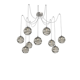 Terra Round 9pc Swag Multi-Pendant (1289|SCB0047-09-BS-OS-C01-E2)