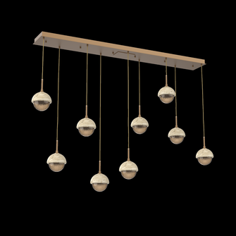 Cabochon Linear 9pc Multi-Pendant (1289|PLB0093-09-NB-B-C01-L1-TR)