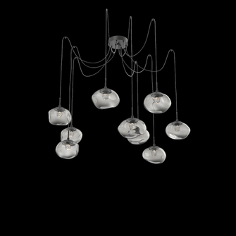 Nova Round 9pc Swag Multi-Pendant (LED) (1289|SCB0068-09-MB-FS-C01-L1)