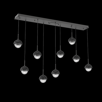 Cabochon Linear 9pc Multi-Pendant (1289|PLB0093-09-MB-C-C01-L3-BM)