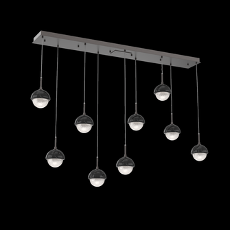 Cabochon Linear 9pc Multi-Pendant (1289|PLB0093-09-GP-WL-C01-L1-BM)