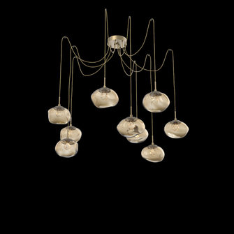 Nova Round 9pc Swag Multi-Pendant (LED) (1289|SCB0068-09-GB-ZB-C01-L1)