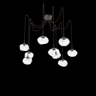 Nova Round 9pc Swag Multi-Pendant (LED) (1289|SCB0068-09-FB-GC-C01-L1)