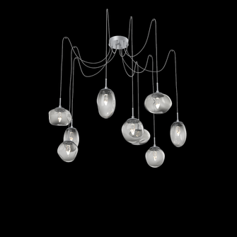 Cosmos Round 9pc Swag Multi-Pendant (LED) (1289|SCB0069-09-CS-GS-C01-L1)